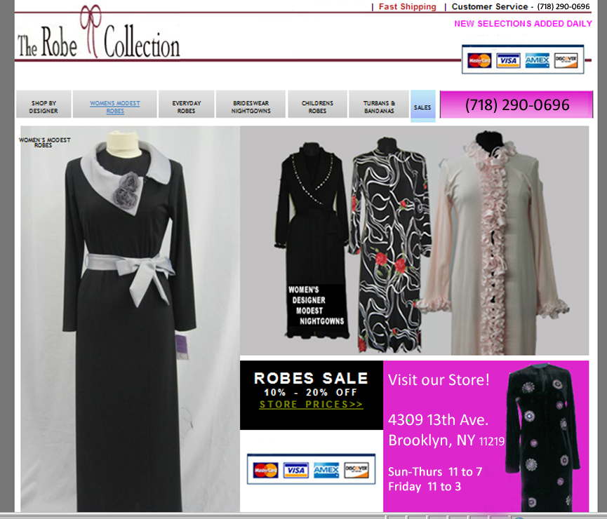 Shabbos Robes, Modest Gowns & Robes in NY - The Robe Collection in Brooklyn NY