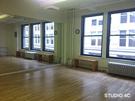 NY Dance Studio Rental Space NYC for Auditions & Rehearsals in Manhattan - Dance Manhattan Studio 4C